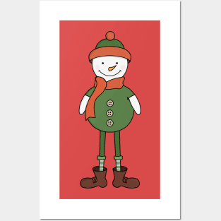 Cool Snowman Posters and Art